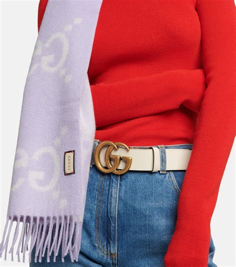 gucci gg wool scarf|gucci neckerchief.